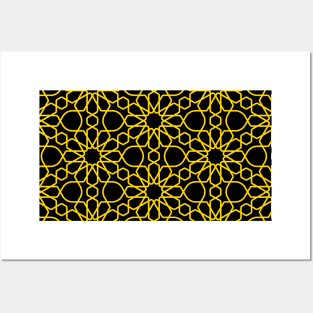 Yellow Moroccan Mosaic, Moroccan Art Posters and Art